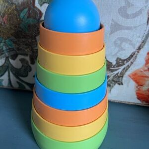 LIKE NEW GREEN TOYS STACKABLE COLORFUL